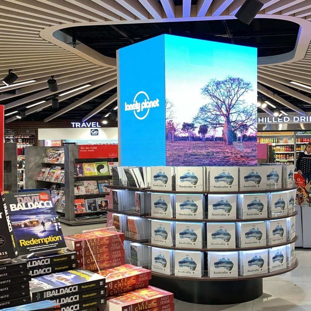 JDS WHSmith Melb T2 Airside Airport Digital Signage