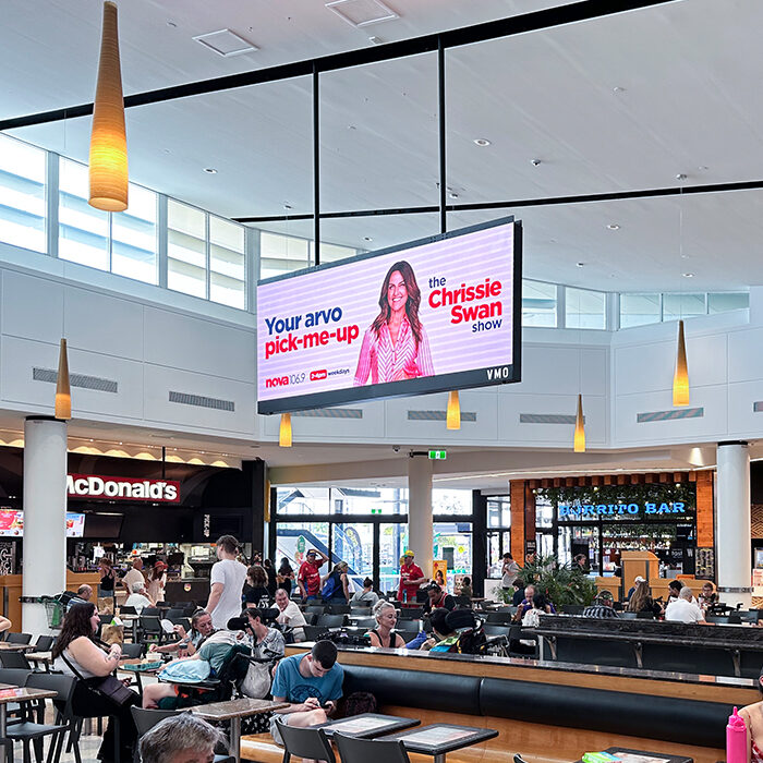 JDS Strathpine Shopping Centre LED hanging banner