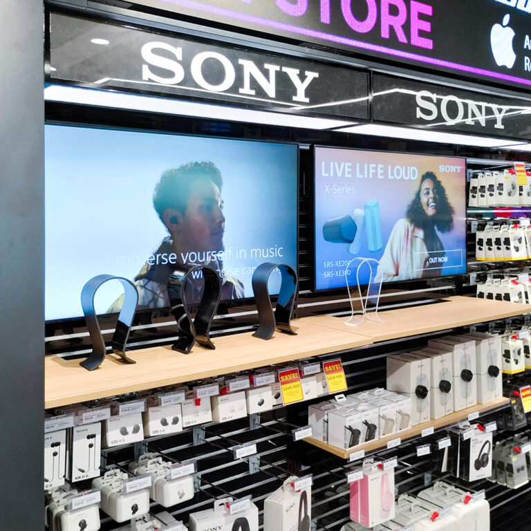 JDS WHSmith Inmotion Mel LCD 2 Displays Wallmounted