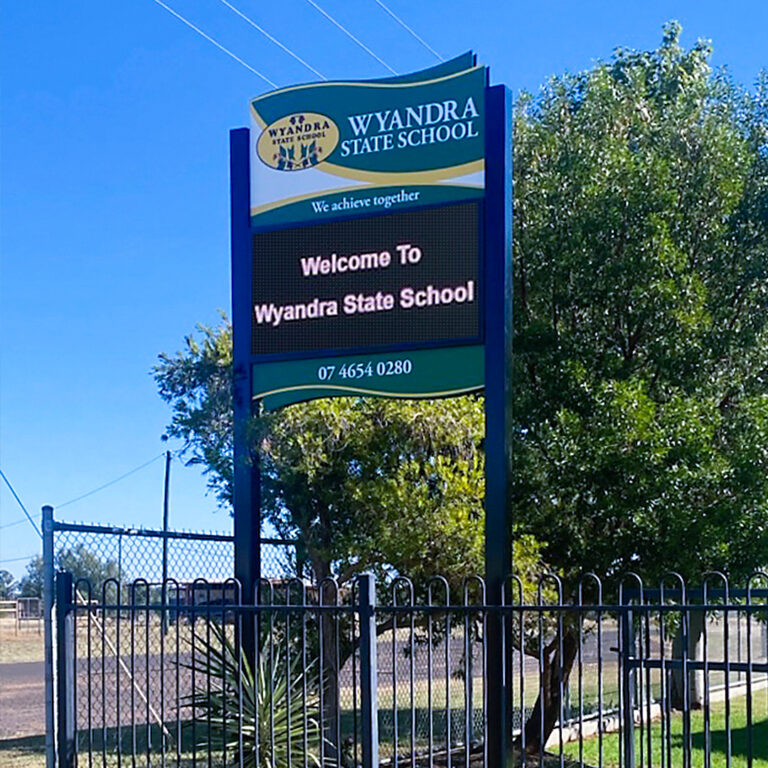 Digital School Signs Wyandra State School