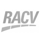 Brand logo with bold, distressed text reading 'RACY' and a curved underline swoosh.
