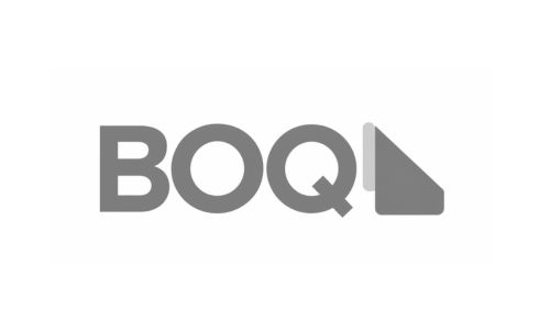 BOQ logo in gray with a folded-corner document icon on the right