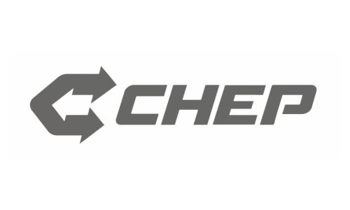 CHEP logo with circular arrow icon and the word CHEP in bold lettering
